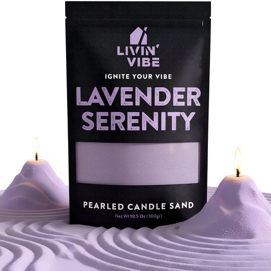 Pearled Candle Sand 10.5 oz (300g) – Decorative Wax Sand Candle