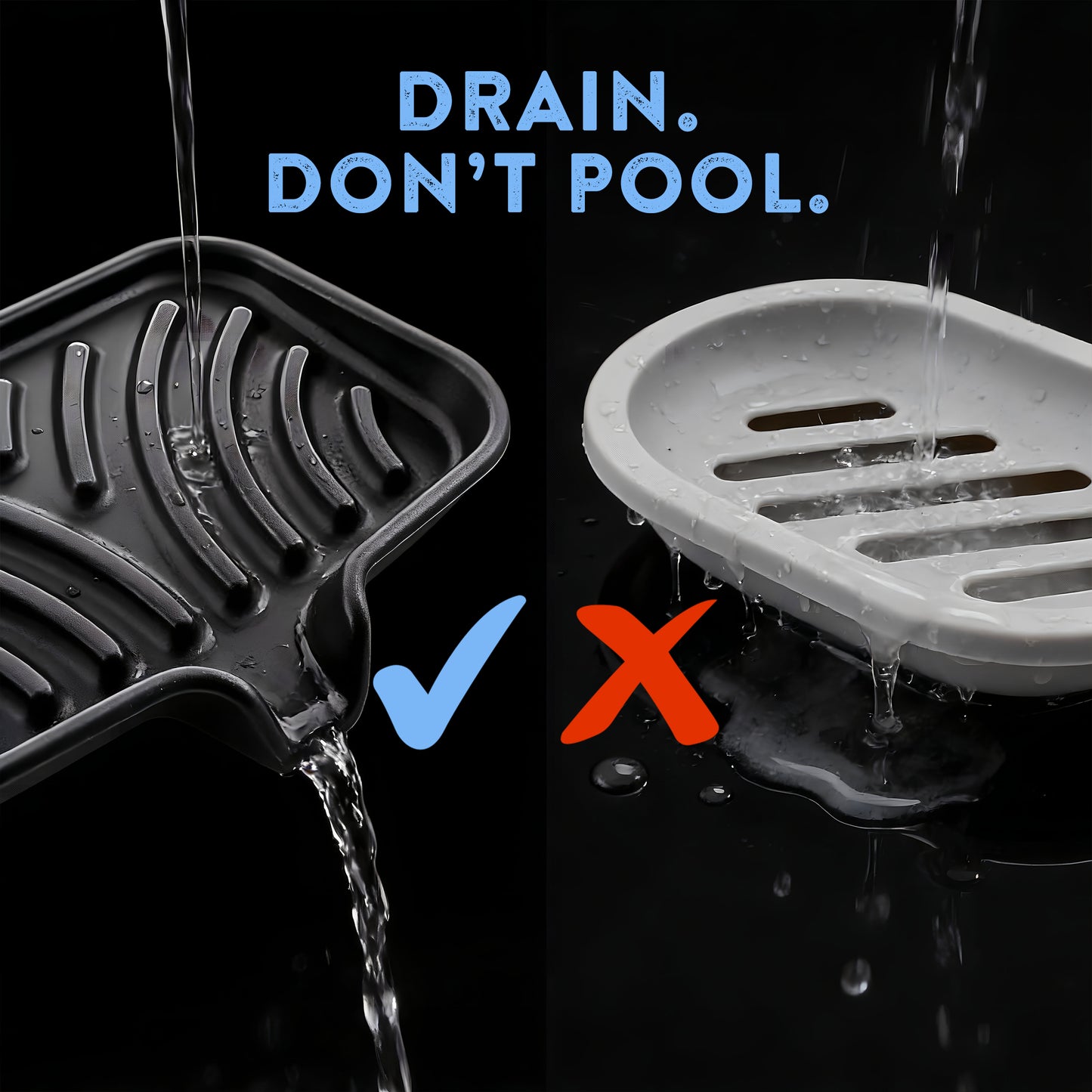 Silicone Soap & Sponge Tray