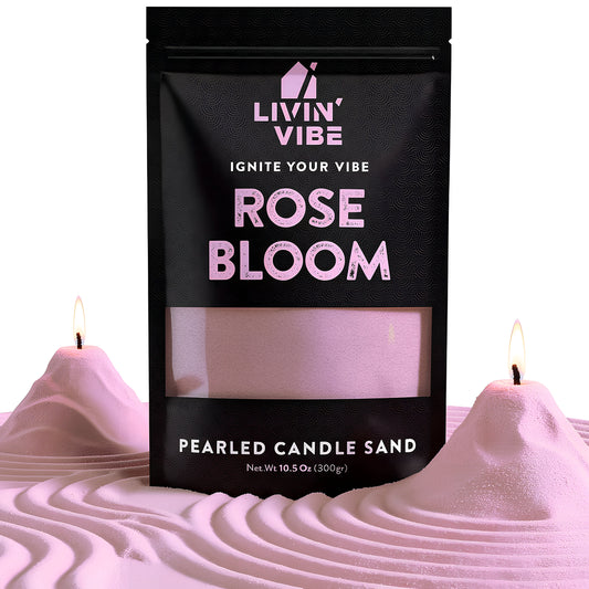 Pearled Candle Sand 10.5 oz (300g) – Decorative Wax Sand Candle