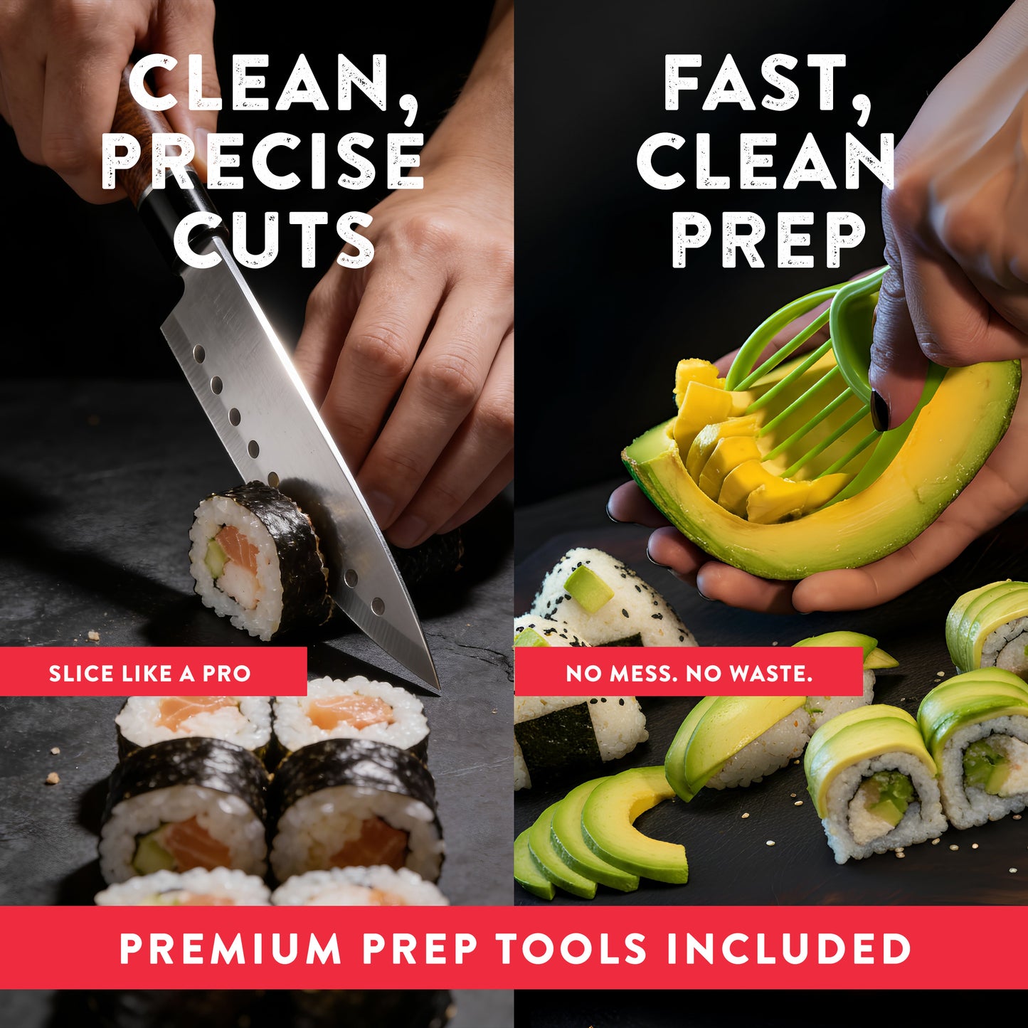 Sushi Making Kit – Complete DIY Sushi Set with Sushi Bazooka